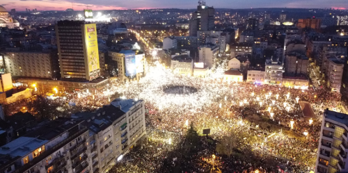 Slavija - protest iz decembra 2024. godine